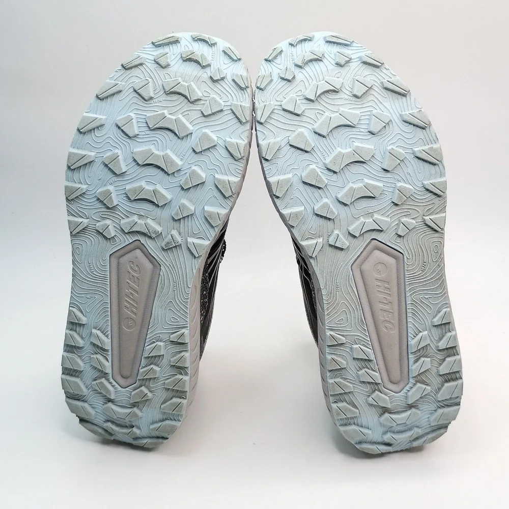 Hi-Tec C16040W-BVL Running Shoe Women Size 10 Black Grey Mesh Athletic